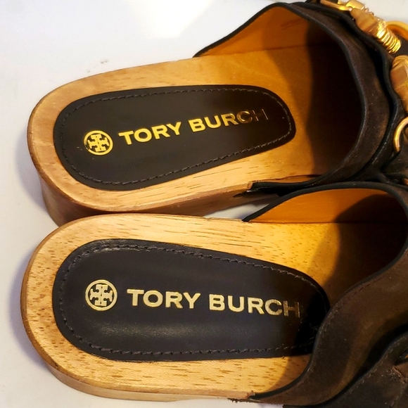 Tory Burch Women Jessa Platform Heel Horsebit Logo Clogs Size 5.5M NWOT'S - Picture 6 of 13